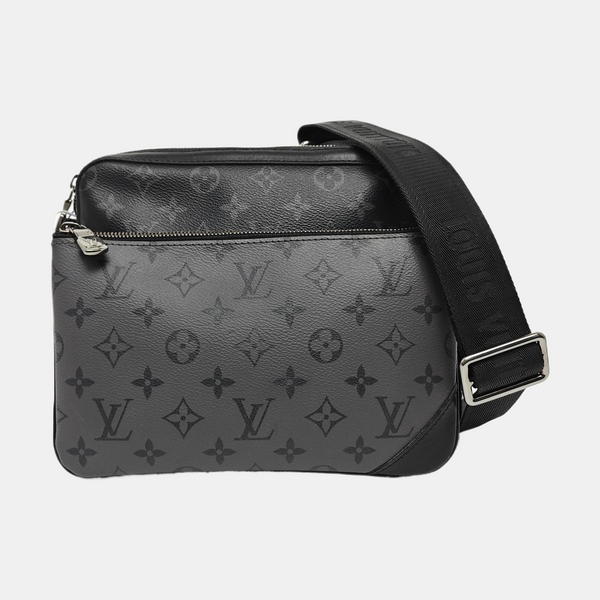 TRIO Monogram Coated Canvas Gray