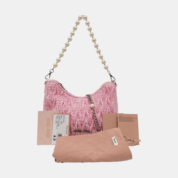 Fabric Crossbody Bag Pink