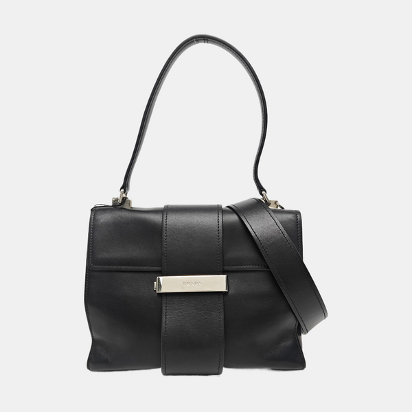 Calfskin Shoulder Bag Black