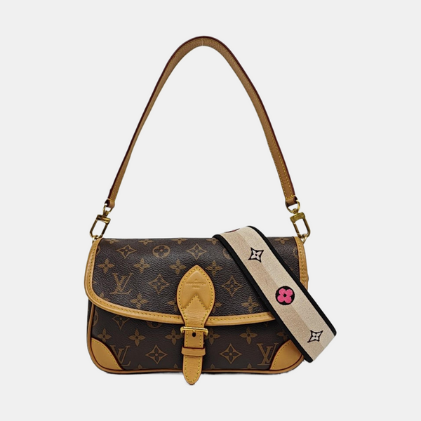 DIANE Monogram Coated Canvas Brown