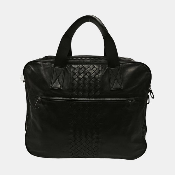 Calfskin Top Handle Bag Black
