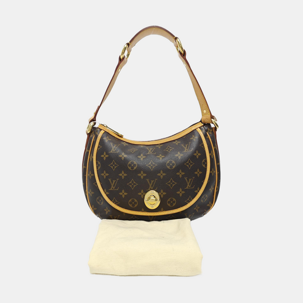 TULUM PM Monogram Coated Canvas Brown