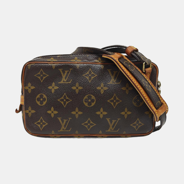 MARLY BANDOULIERE Monogram Coated Canvas Brown