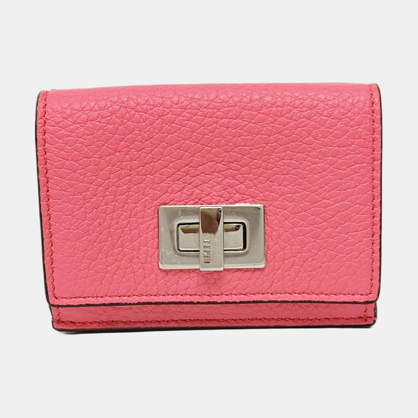 Authenticated pre-owned Peekaboo Calfskin Pink Wallet - Wallet at Looply