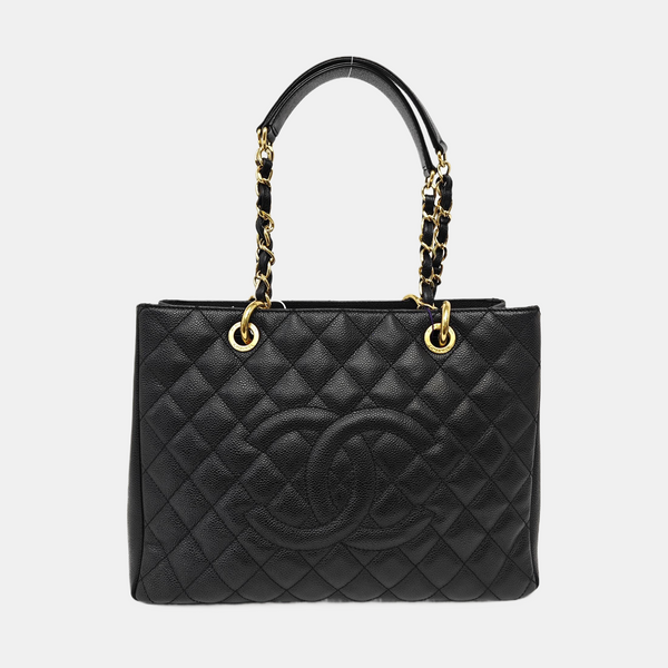 CHANEL PETITE Quilted Grained Calfskin Black