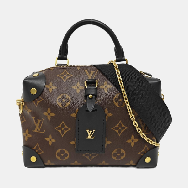 PETITE MALLE Monogram Coated Canvas Brown