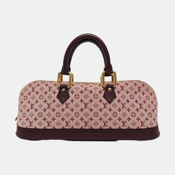 Authenticated pre-owned ALMA Monogram Canvas Pink - Top Handle Bag at Looply