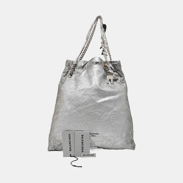 Crush Medium Calfskin Silver
