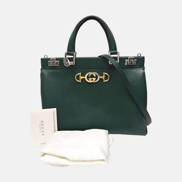 Zumi Medium Calfskin Green