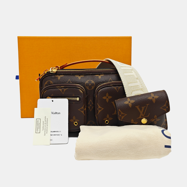 UTILITY Monogram Coated Canvas Brown