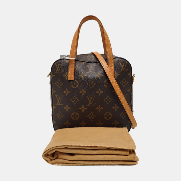 SPONTINI Monogram Coated Canvas Brown