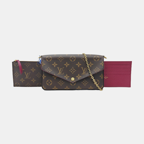FÉLICIE Monogram Coated Canvas Brown