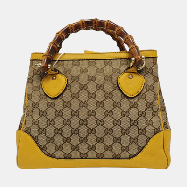 Monogram Canvas Tote Bag Beige