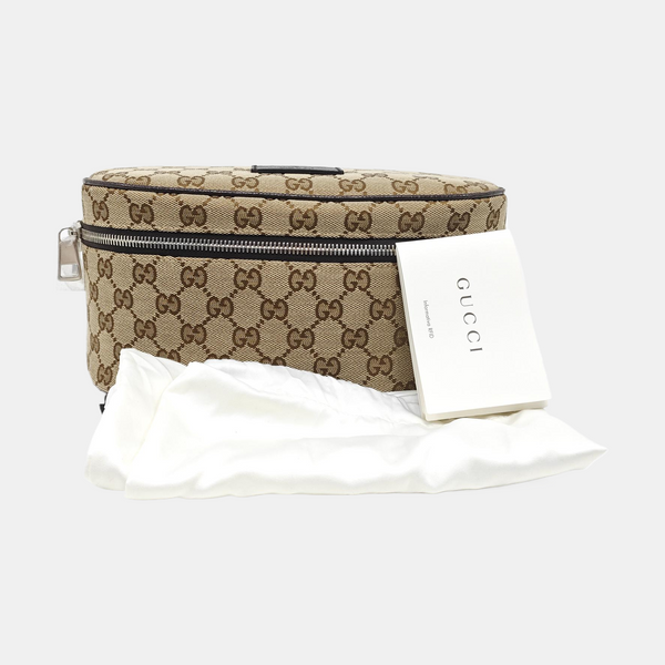 Monogram Canvas Belt Bag Beige