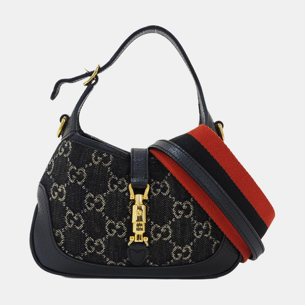Jackie 1961 Mini Monogram Denim Black