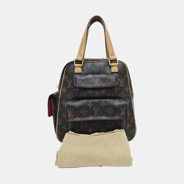 EXCENTRI-CITE Monogram Coated Canvas Brown