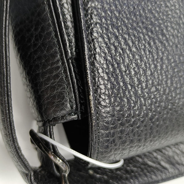 Calfskin Shoulder Bag Black