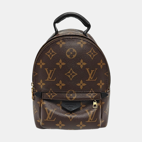 PALM SPRINGS Mini Monogram Coated Canvas Brown