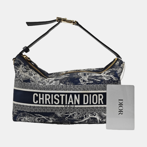 Diortravel Nomad Medium Fabric Blue