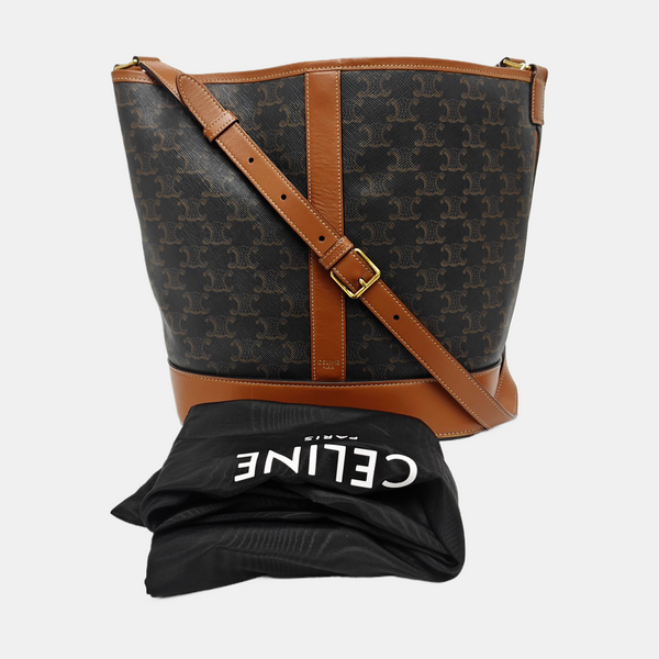 TRIOMPHE CANVAS Medium Coated Canvas Brown