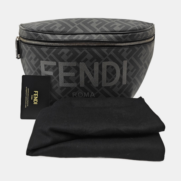 Roma Coated Canvas Black