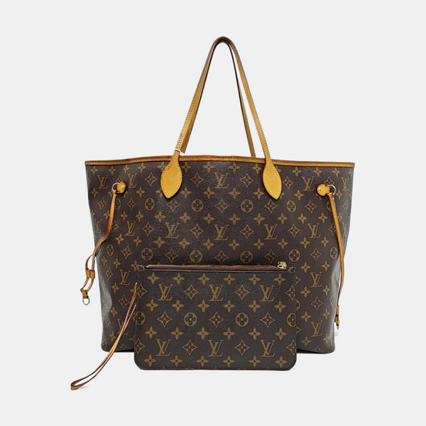 NEVERFULL GM Monogram Coated Canvas Brown