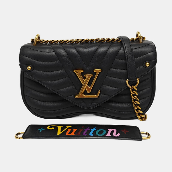 NEW WAVE MM Quilted Calfskin Black