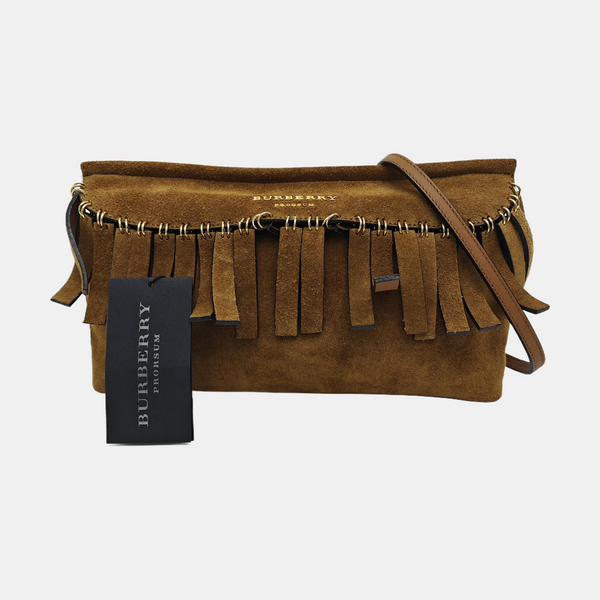Suede Shoulder Bag Brown