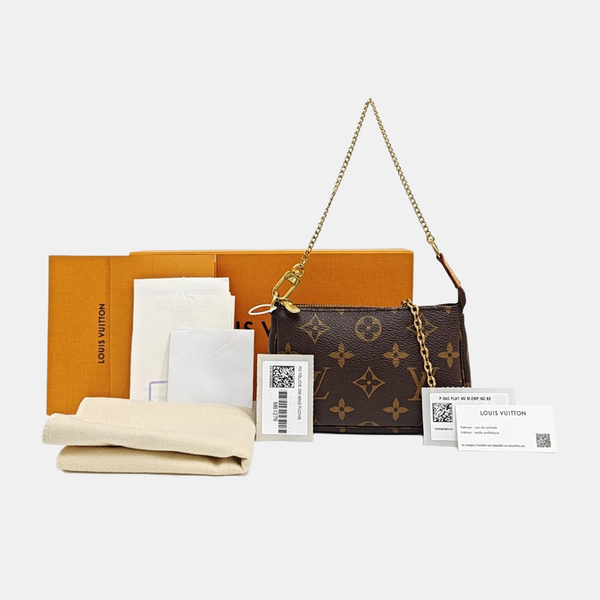 ACCESSOIRES Mini Monogram Coated Canvas Brown