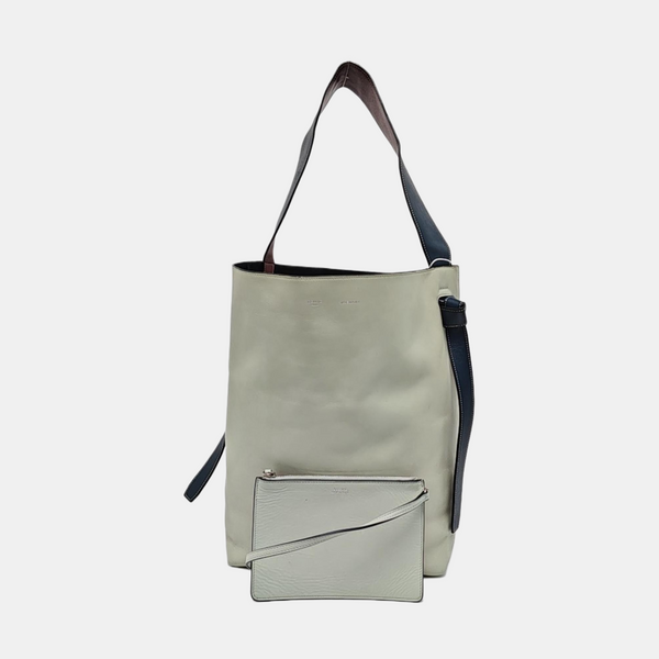 TWISTED CABAS Small Calfskin Green