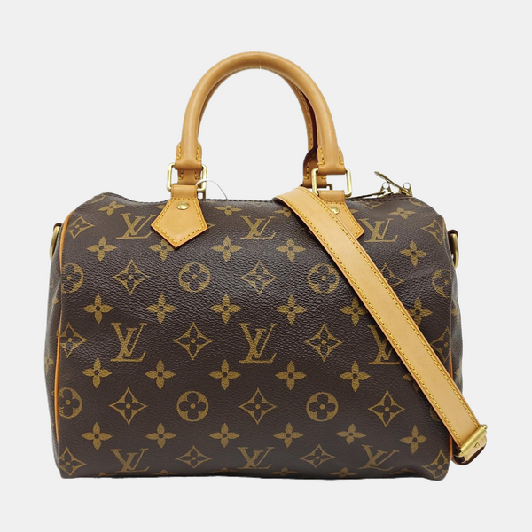 SPEEDY 25 Monogram Coated Canvas Brown
