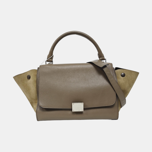 TRAPEZE Small Calfskin Gray