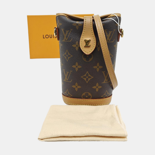 FOLD ME Monogram Coated Canvas Brown
