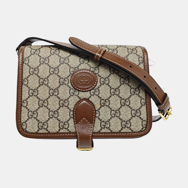 Retro Mini Monogram Coated Canvas Beige