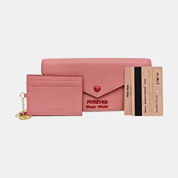 Love Lambskin Pink Wallet