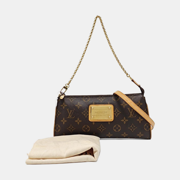 EVA Damier Ebene Coated Canvas Brown