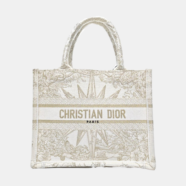 Book Tote Small Canvas White