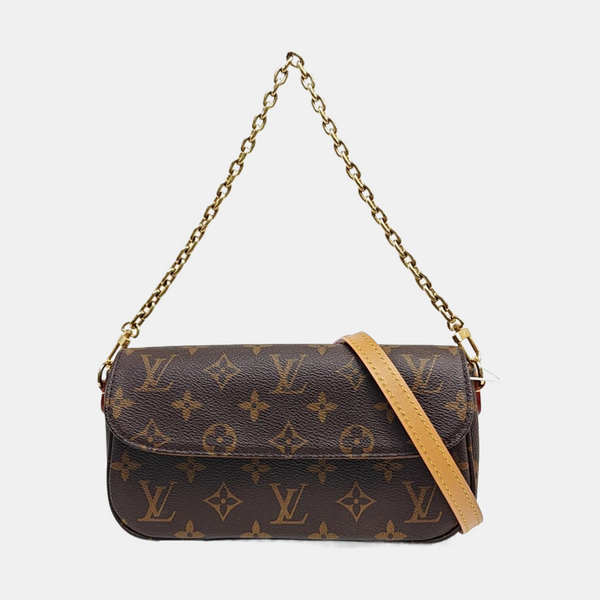 IVY Monogram Coated Canvas Brown