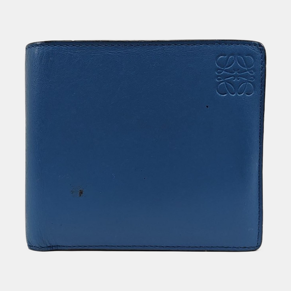 Rainbow Calfskin Blue Wallet