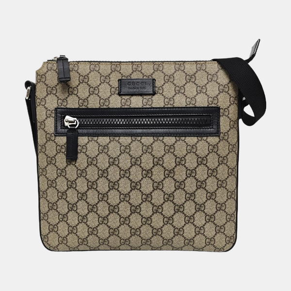 GG Supreme Monogram Coated Canvas Black