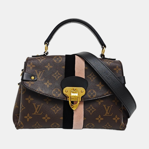 GEORGES BB Monogram Coated Canvas Brown