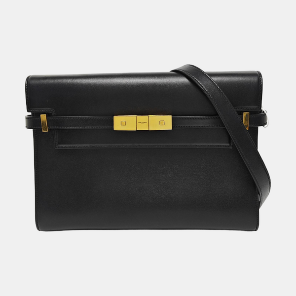 MANHATTAN Medium Calfskin Black