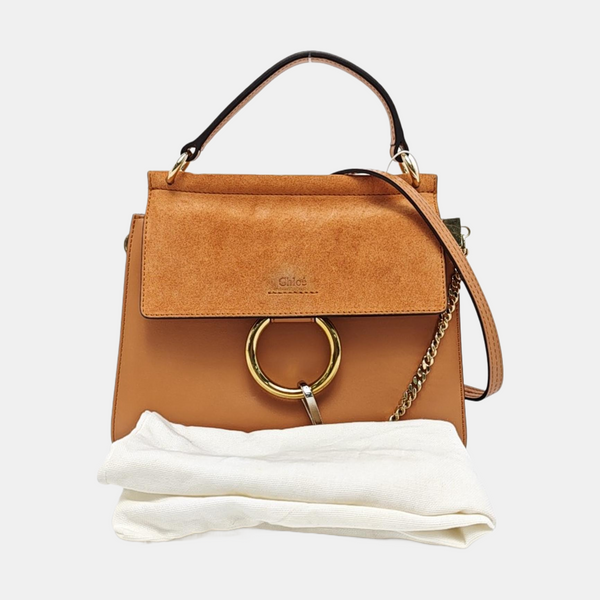 Faye Small Calfskin Brown
