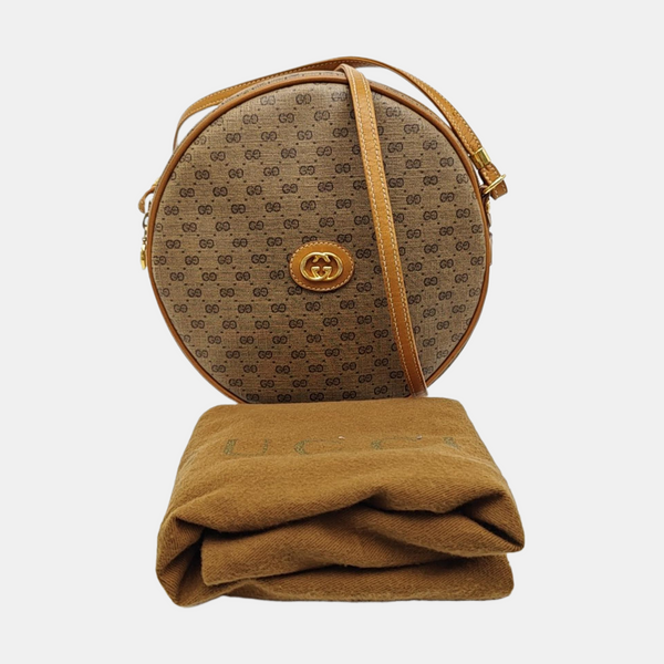 Monogram Coated Canvas Shoulder Bag Brown