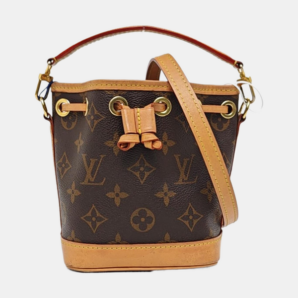 NOÉ Nano Monogram Coated Canvas Brown