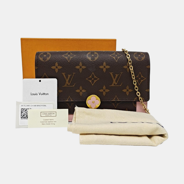 FLORE Monogram Coated Canvas Brown