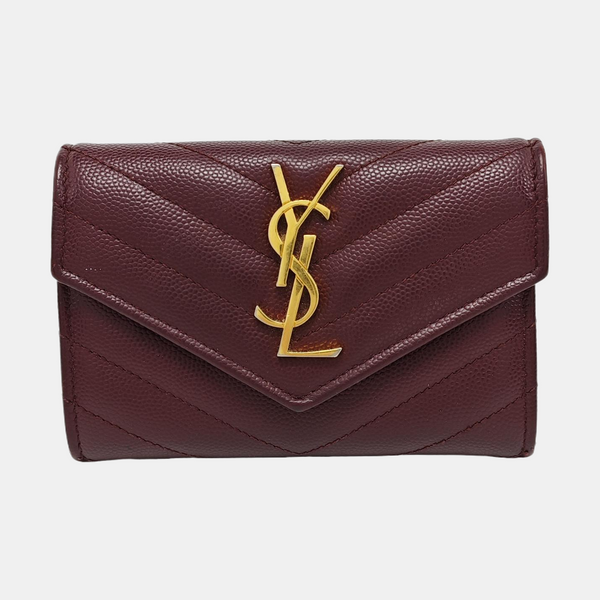 MONOGRAM Quilted Calfskin Red Wallet
