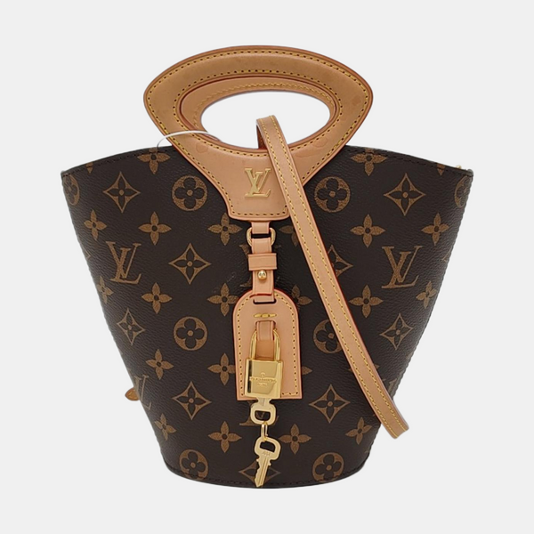 RIVAGE BB Monogram Coated Canvas Brown