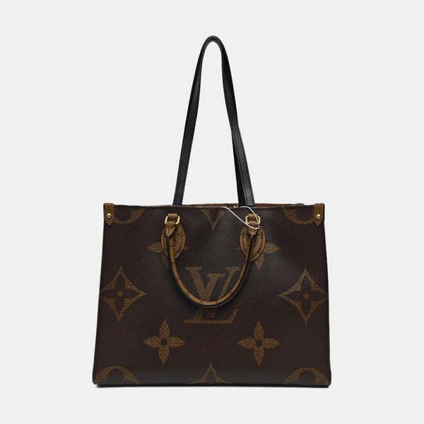 ONTHEGO MM Monogram Coated Canvas Brown