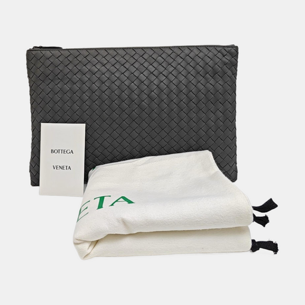 Lambskin Clutch Gray
